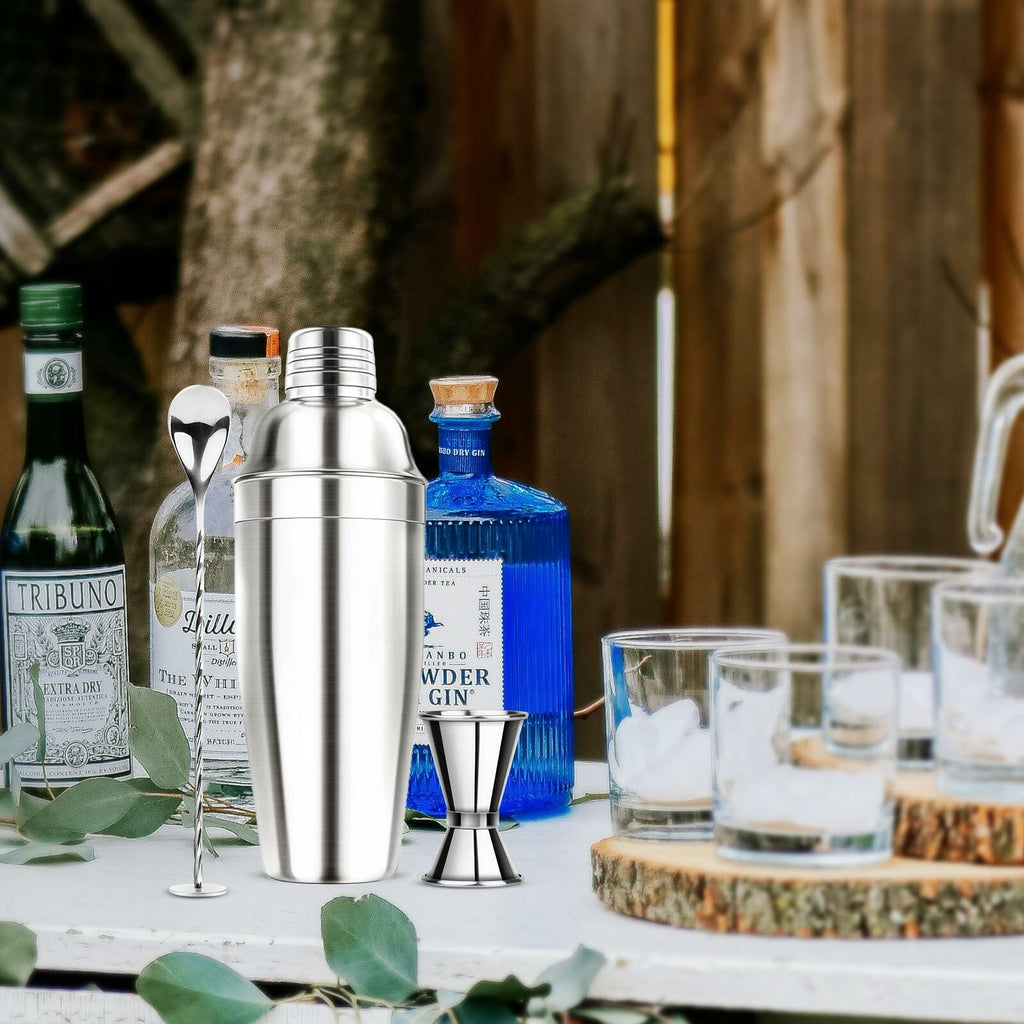 Ohtomber 24OZ Cocktail Shaker Set - Cocktail Bar Martini Drink Shaker Set with