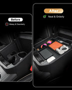 ECOZEN Center Console Organizer For 2021-2026 Chevy Tahoe/Suburban & GMC