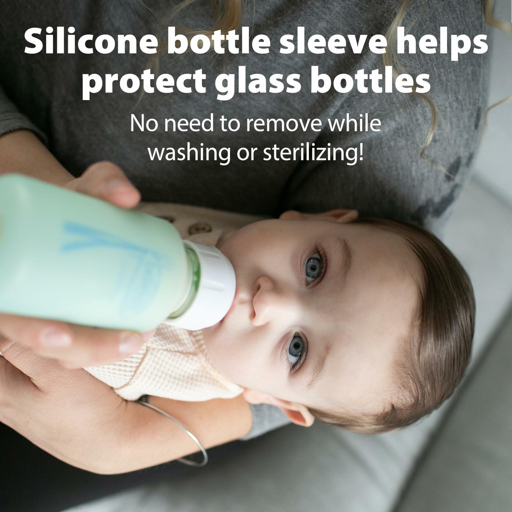 Dr. Brown's Anti-Colic Options+ Narrow Glass Baby Bottle with Level 1 Slow Flow
