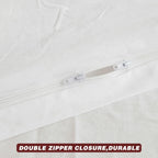 FACE TWO FACE Bedding Duvet Cover Set 3 Pieces 100% Washed Cotton Duvet Cover