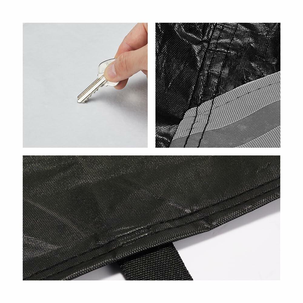 Fluorescent Strip Design 6 Layers Waterproof Car Cover Compatible for Mercedes