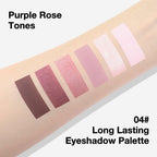 evpct 6 Colors Pink Eyeshadow Palette, Nude Pink Plum Mauve Champagne Rose