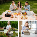 LOVEVOOK Insulated Lunch Bag Women,Wide Opening Adult Lunch Box Women,Large