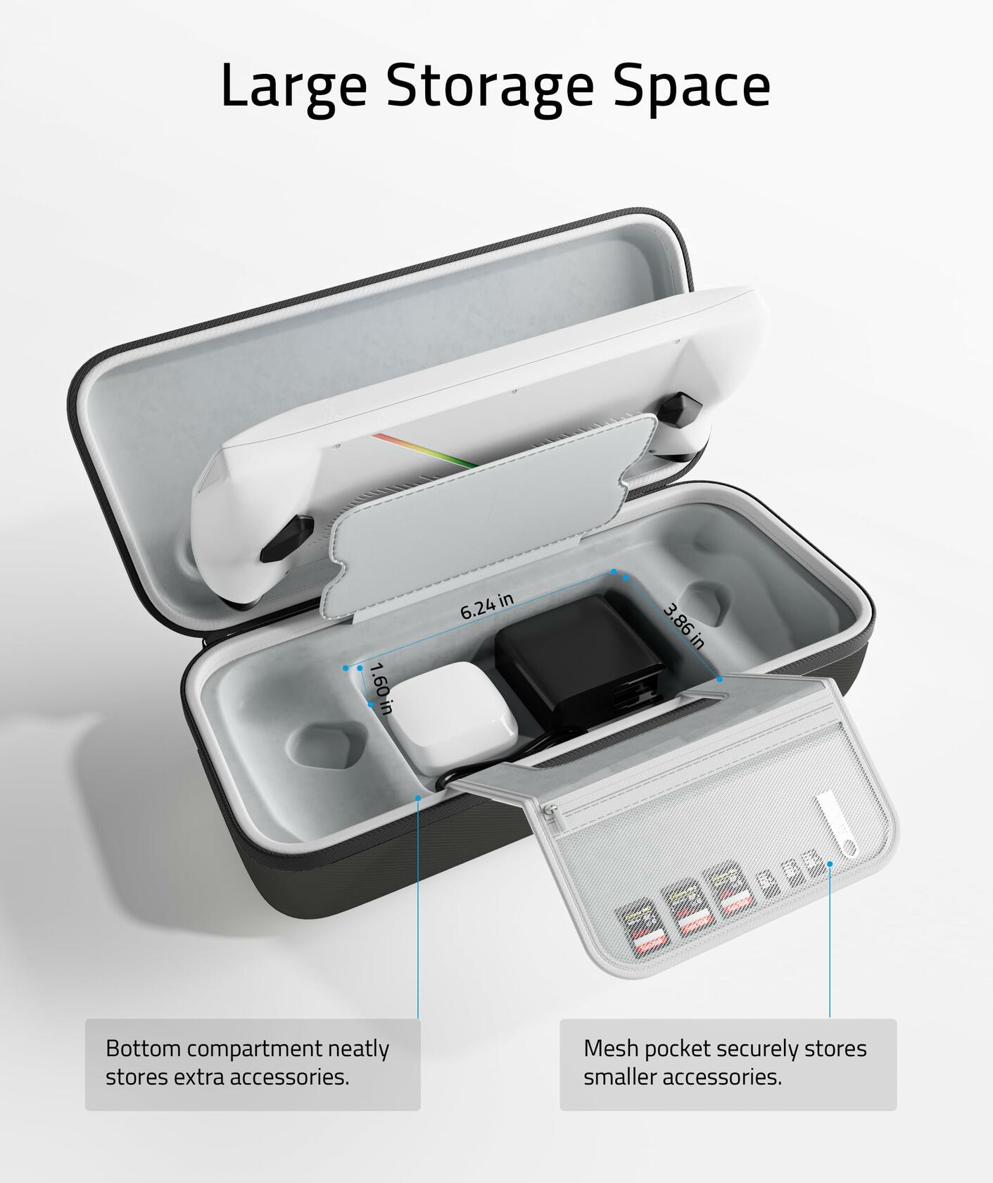 Syntech Hard Carrying Case Compatible with ROG Ally/Ally X [Not for Xbox 2025],