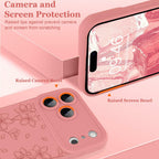 ZIYE Compatible with iPhone 17 Pro Max Case Flower Floral Pattern for Women