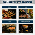 Cooks Innovations Non-Stick Oven Protector Mat - Heavy Duty Nonstick Oven Rack