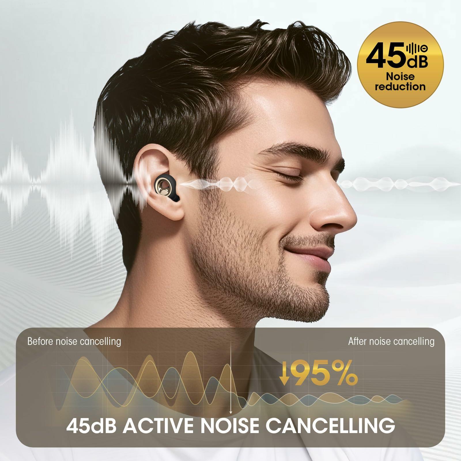Vosaf Ear Plugs for Sleeping, 45dB Silicone Ear Plugs for Noise Reduction,
