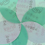 Dura-Gold Premium 5" Green Film Sanding Discs - 3000 Grit (Box of 50) - Hook &