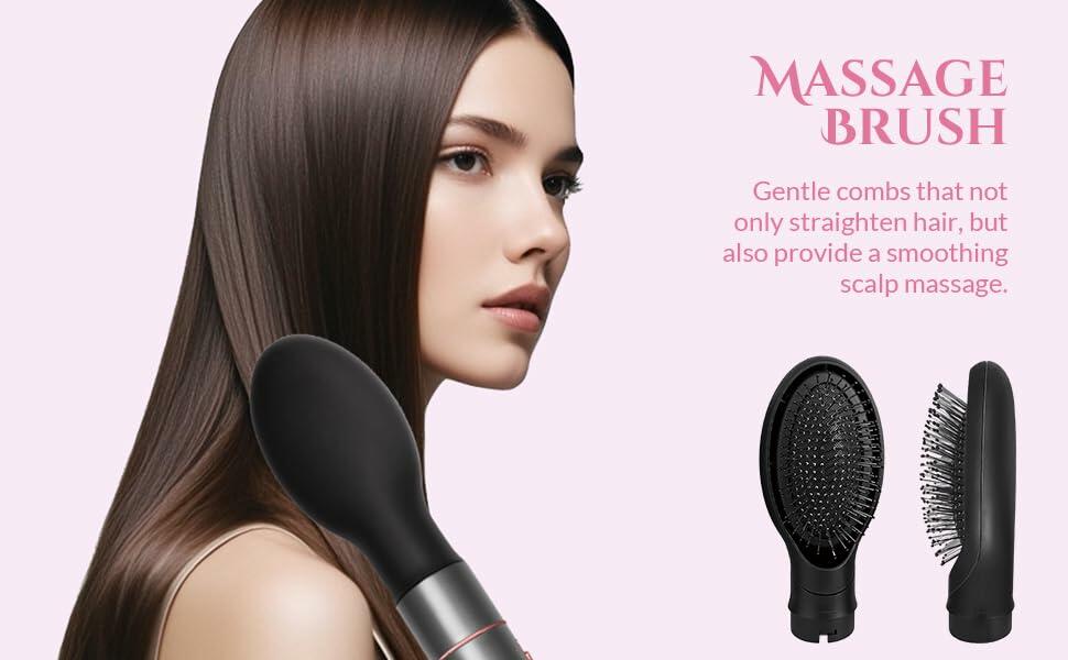 5 in 1 Negative Ion Hair Dryer Brush Blow Dryer Brush Set, Hot Air Styler with