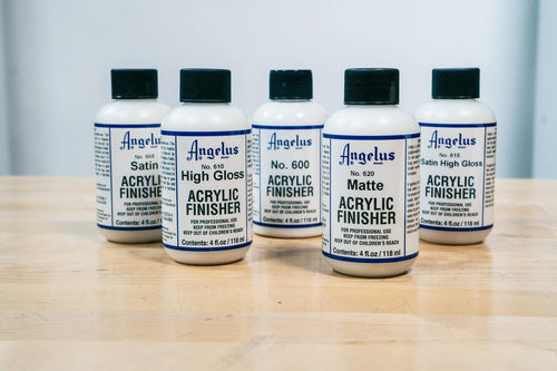 Angelus Satin High Gloss Acrylic Finisher – Flexible Clear Coat for Leather