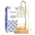 luzdiosa Candle Warmer Lamp with Timer, Vintage Electric Candle Lamp Warmer,