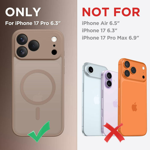 CAPRARO Magnetic for iPhone 17 Pro Case, Upgraded [Full Camera Protection]