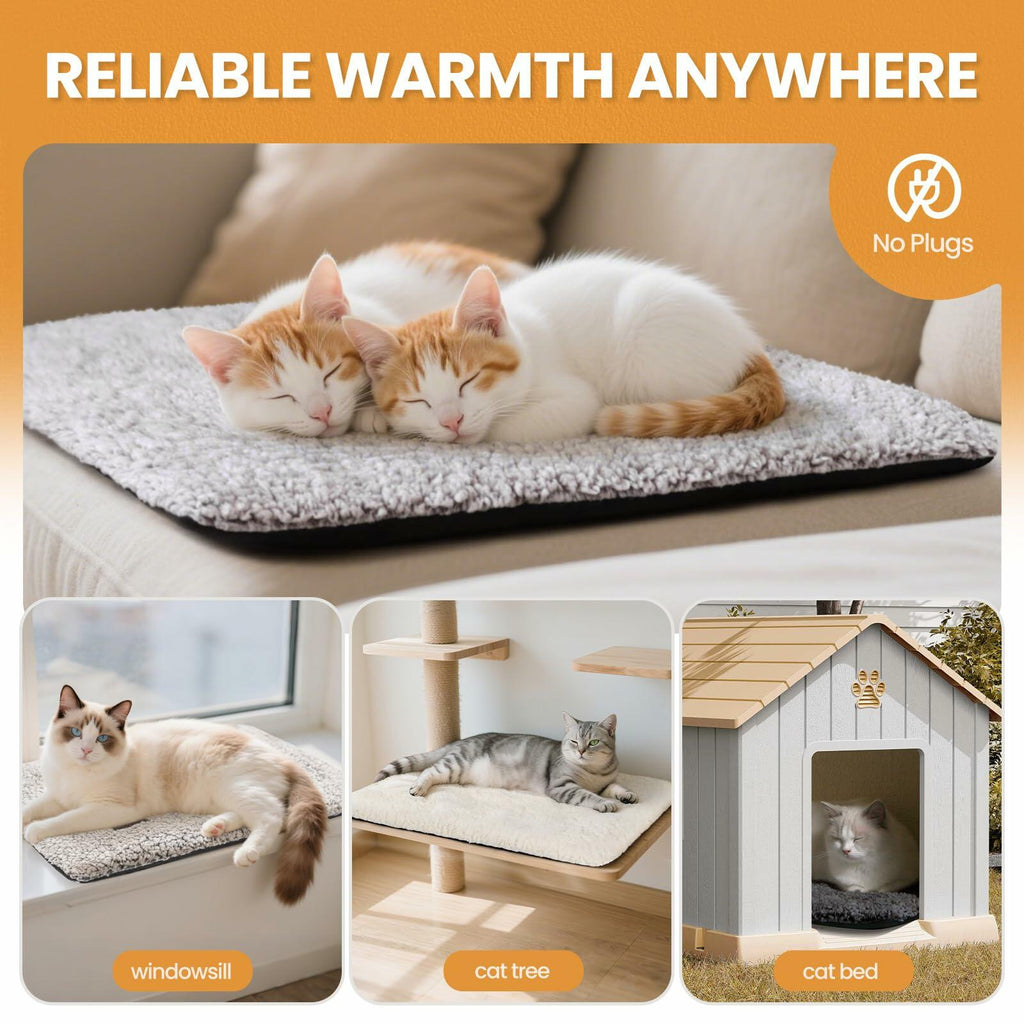 Open Box - Self Warming Cat Bed Self Heating Cat Dog Mat 24 x 18 inch Extra Warm