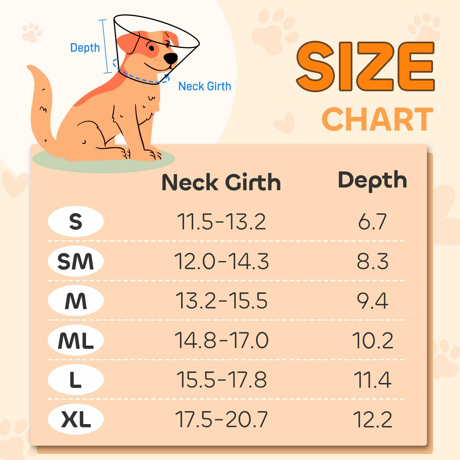 Soft Dog Cone Collar for Large Medium Small Dogs, Adjustable Cones for Dogs to