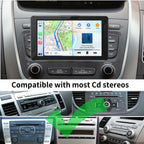 Epronic CD Slot Mount for Carplay Screen 17mm Ball Adapter with 4-Button Lock