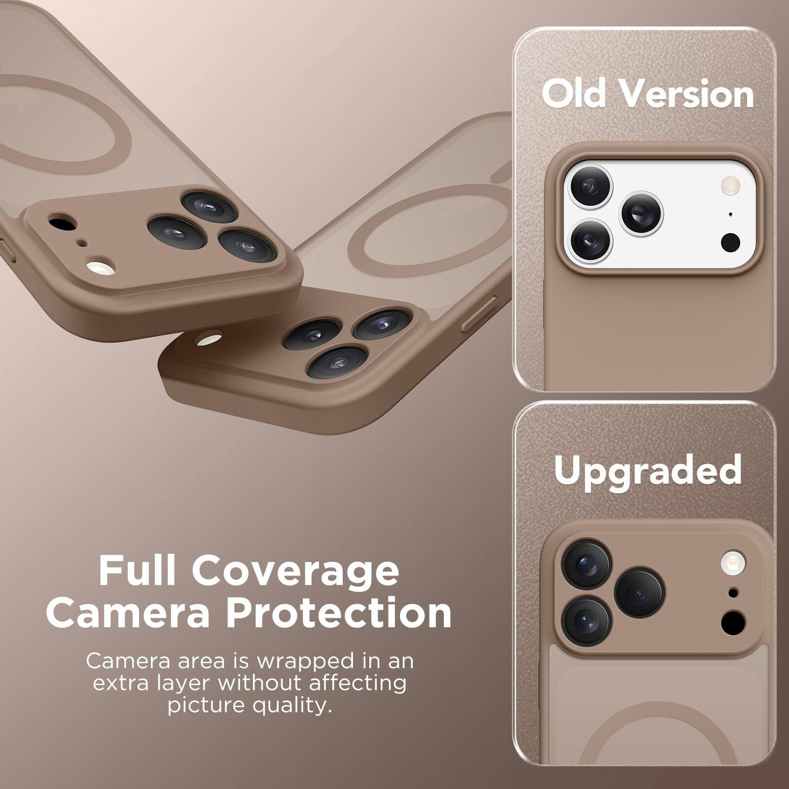 CAPRARO Magnetic for iPhone 17 Pro Case, Upgraded [Full Camera Protection]