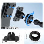 Epronic CD Slot Mount for Carplay Screen 17mm Ball Adapter with 4-Button Lock