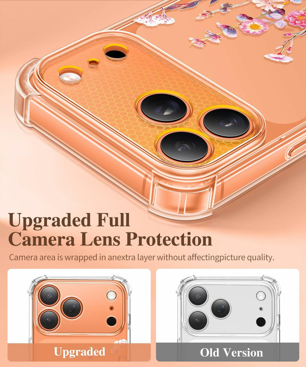 GVIEWIN for iPhone 17 Pro Max Case with Screen Protector, Upgraded [Full Camera