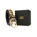 Miss Danger Leopard Belt Alloy Buckle for women Leather Belt with Pants Jeans