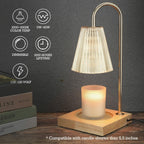 luzdiosa Candle Warmer Lamp with Timer, Vintage Electric Candle Lamp Warmer,