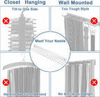 Tie Rack Wall Mounted, Belt Rack Tie Organizer for Men with 20 Storage Hooks,