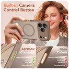 CAPRARO Magnetic for iPhone 17 Pro Case, Upgraded [Full Camera Protection]