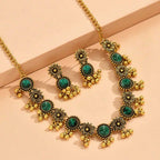 Frodete Indian Jewelry Sets for Women Traditional Bohemian Wedding Jewelry Set