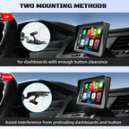 Epronic CD Slot Mount for Carplay Screen 17mm Ball Adapter with 4-Button Lock
