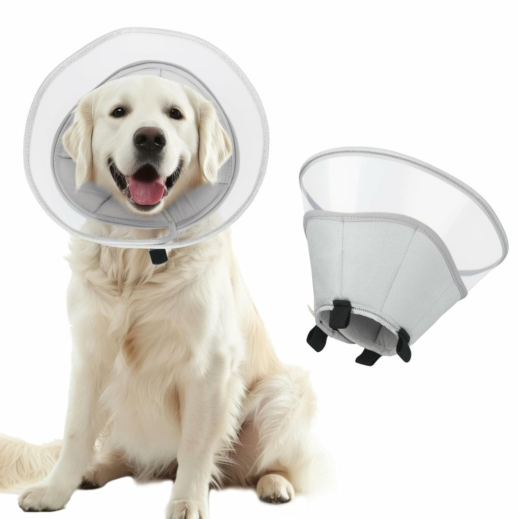 Soft Dog Cone Collar for Large Medium Small Dogs, Adjustable Cones for Dogs to