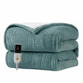 Texciting Heated Blanket Electric Blanket Throw 50''X60''-Heating Throw with 9