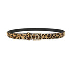 Miss Danger Leopard Belt Alloy Buckle for women Leather Belt with Pants Jeans
