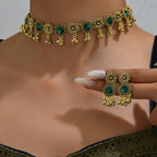 Frodete Indian Jewelry Sets for Women Traditional Bohemian Wedding Jewelry Set