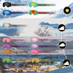 findway Ski Goggles OTG - Over Glasses Snow/Snowboard Goggles for Men, Women &