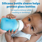 Dr. Brown's Natural Flow Anti-Colic Options+ Wide-Neck Glass Baby Bottles 5