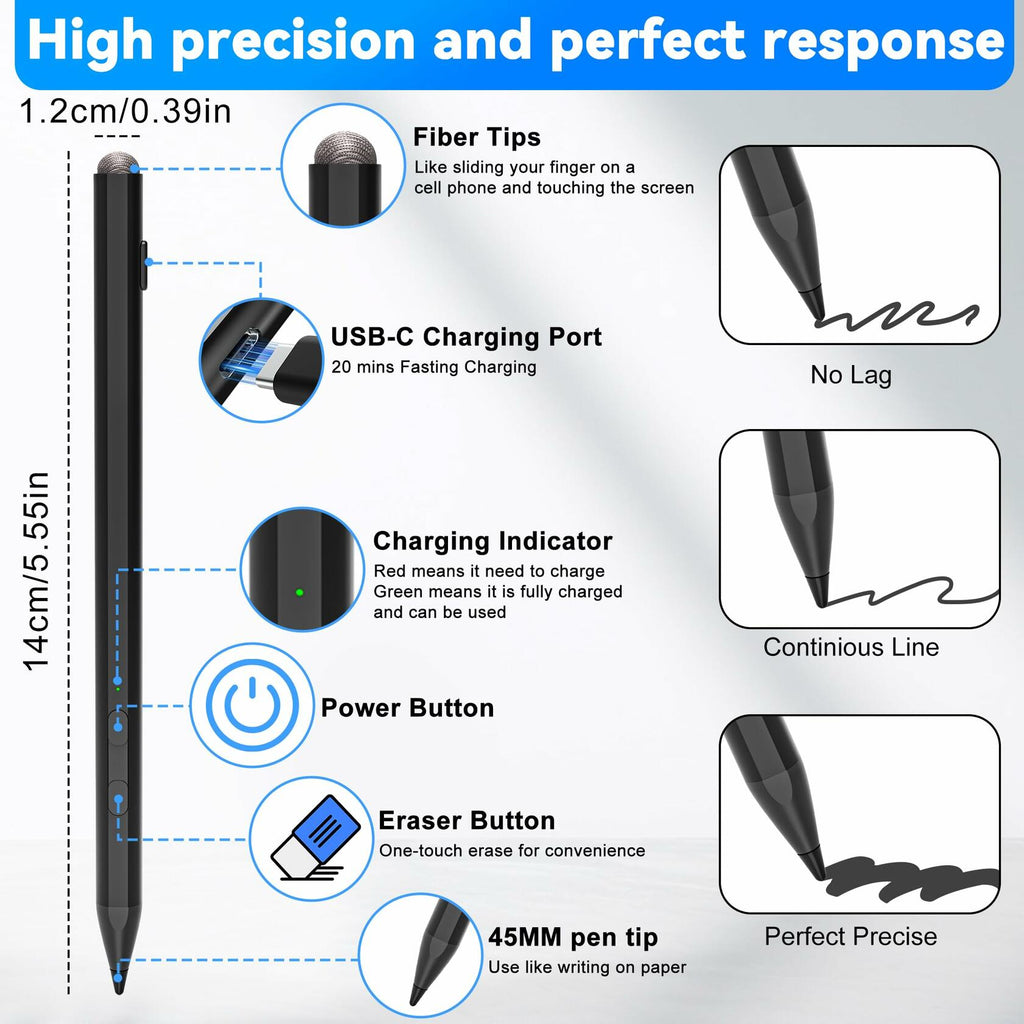 USI 2.0 Stylus for Amazon Fire Max 11 and Chromebook - Lenovo/Acer/ASUS/HP,
