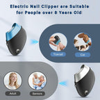 Electric Nail Clipper, Upgraded Toe Nail Clippers with Replacement Blade Heads,