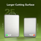 Stainless Steel Cutting Board 16''×11'', Double Sided 304 Steel Cutting Board