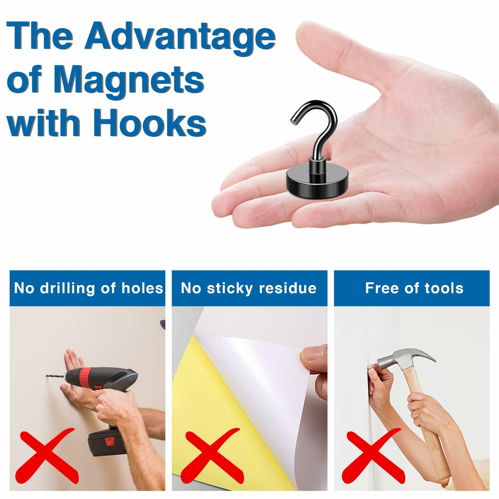 LOVIMAG Magnetic Hooks, 50lbs+ Magnets Hook 2026 Cruise Cabin Ship Essentials