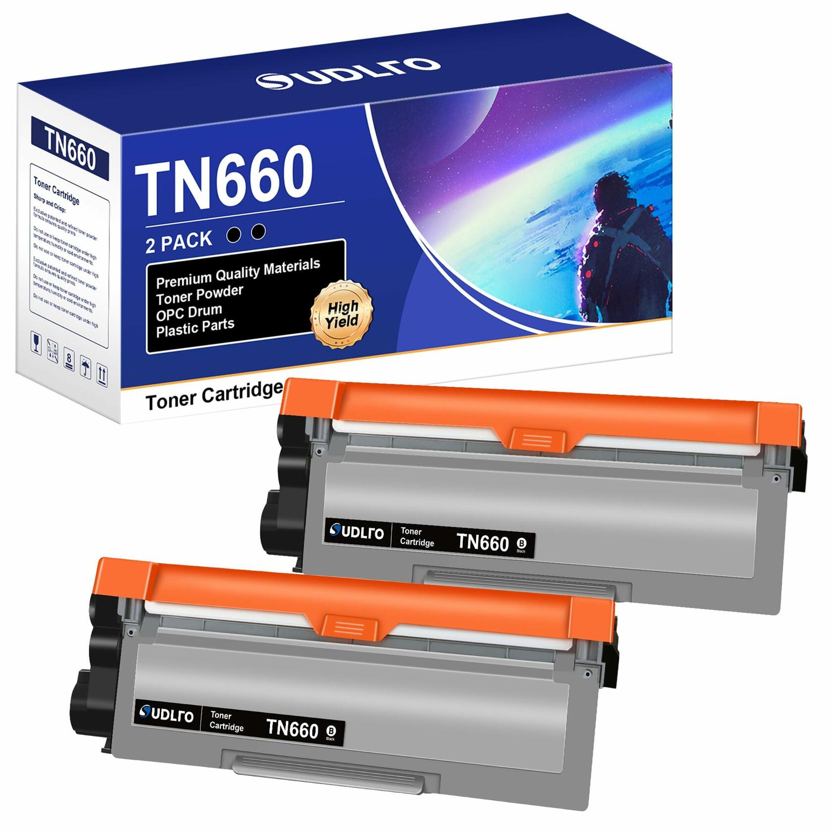 TN660 TN-660 Toner Cartridge - Replacement for Brother TN660 TN630 TN-630 TN-660