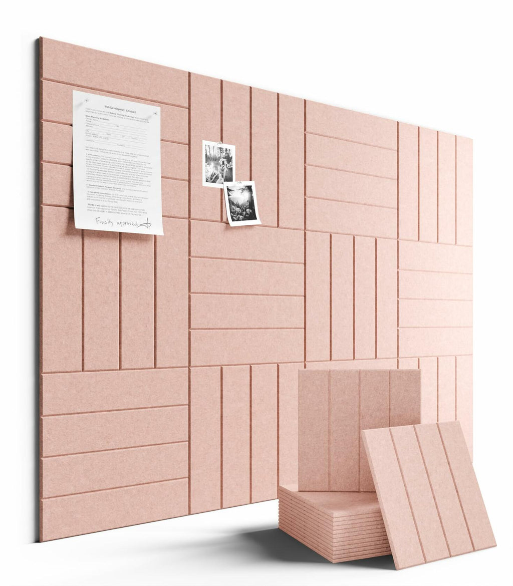 Fluxynara Felt Bulletin Board Tiles Large 48" x 36" Cork Board Alternative-12