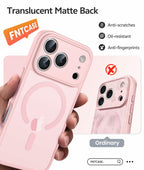 FNTCASE for iPhone 17 Pro-Max Case: [Compatible with Magsafe] Translucent Matte