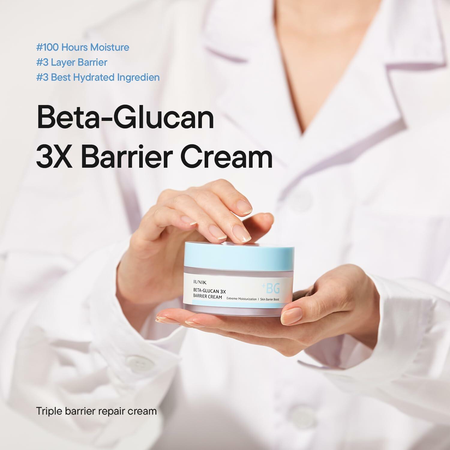 IUNIK Beta-Glucan Non-Sticky Deep Moisture Hydration 3x Barrier Cream Day&Night