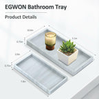 Bathroom Vanity Tray,Thick Original Silicone Soap Dispenser Tray,EGWON