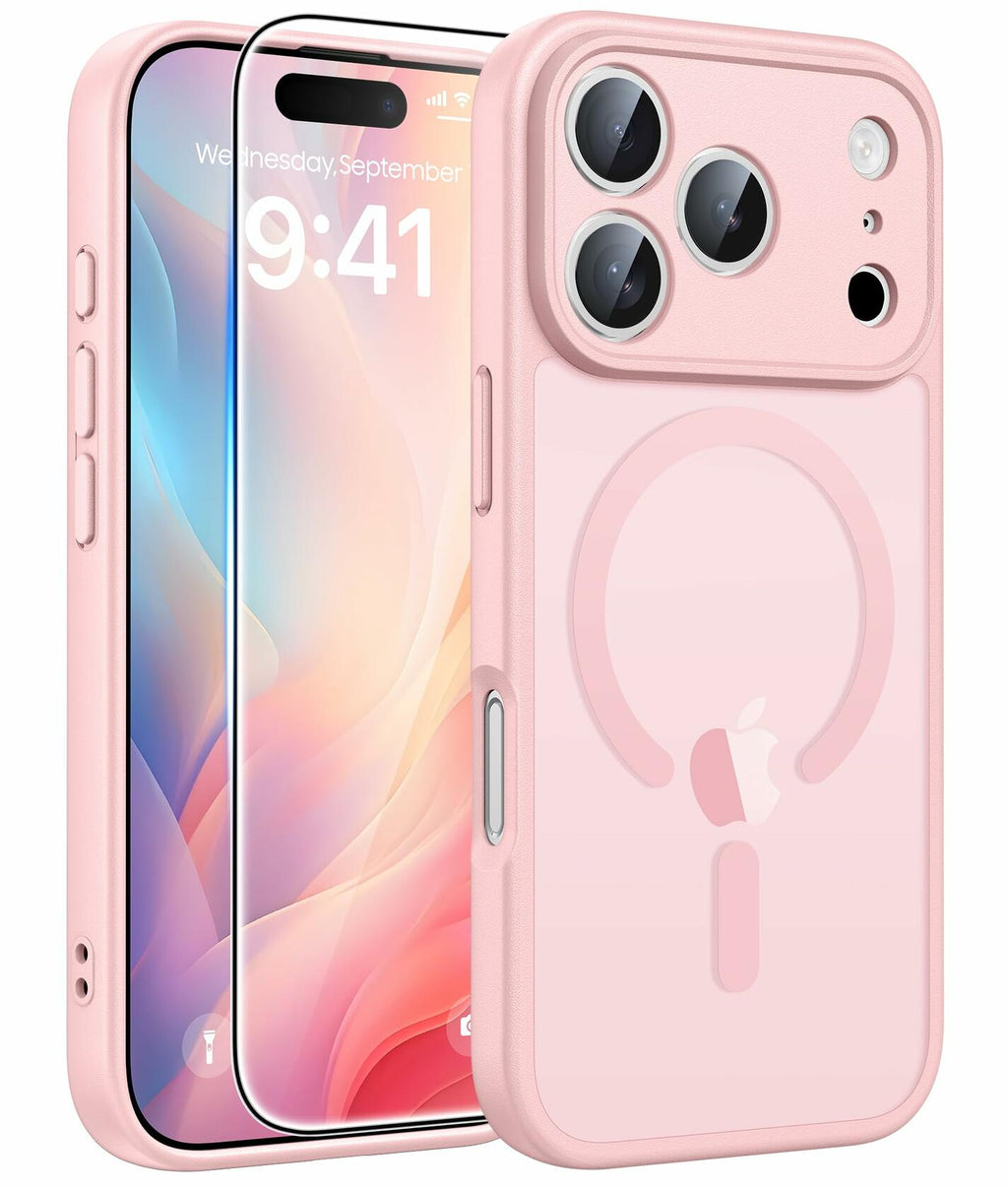 FNTCASE for iPhone 17 Pro-Max Case: [Compatible with Magsafe] Translucent Matte