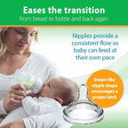 Dr. Brown's Natural Flow Anti-Colic Options+ Wide-Neck Glass Baby Bottles 5