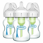 Dr. Brown's Natural Flow Anti-Colic Options+ Wide-Neck Glass Baby Bottles 5