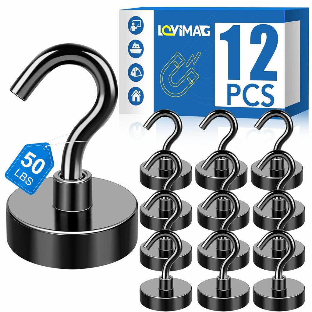 LOVIMAG Magnetic Hooks, 50lbs+ Magnets Hook 2026 Cruise Cabin Ship Essentials