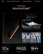 Spigen AluminaCore Tempered Glass Screen Protector [Glas.tR EZ Fit - Privacy]