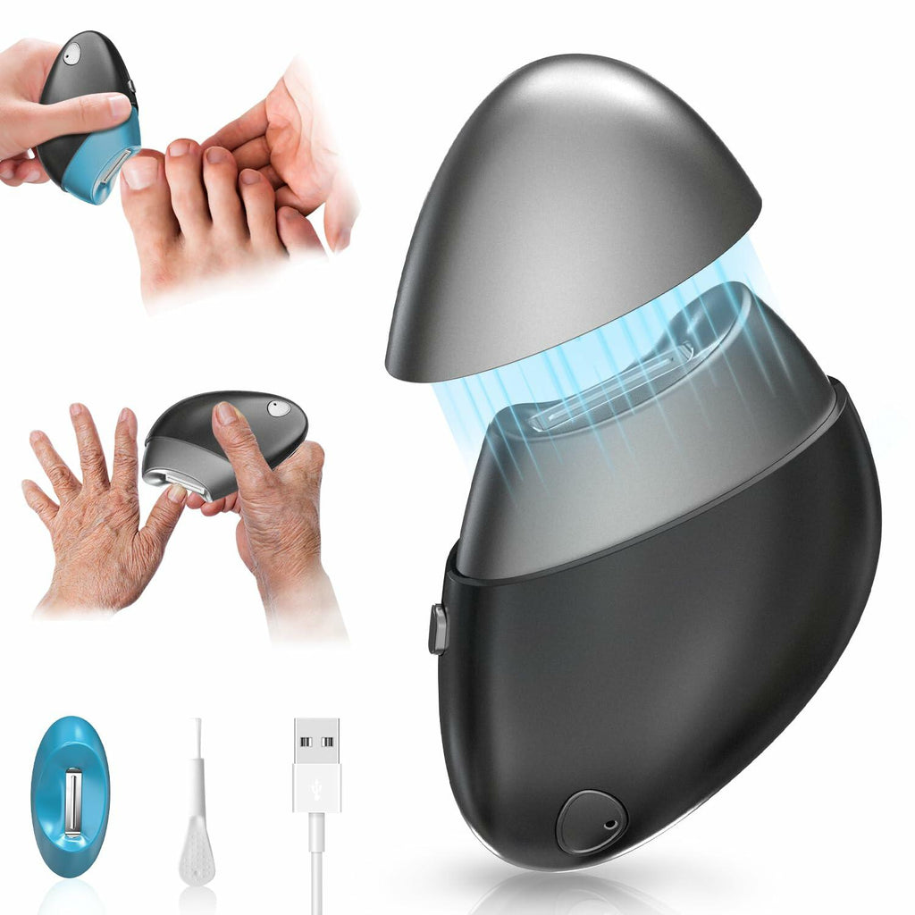 Electric Nail Clipper, Upgraded Toe Nail Clippers with Replacement Blade Heads,