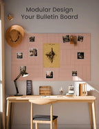 Fluxynara Felt Bulletin Board Tiles Large 48" x 36" Cork Board Alternative-12